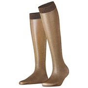 Falke Glitter 30 Denier Knähöga strumpor - Brun/Guld