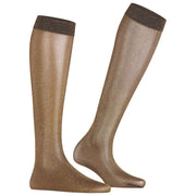 Falke Glitter 30 Denier Knähöga strumpor - Brun/Guld