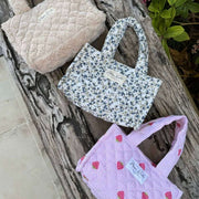 Moon Nude Spring Mini Shopper Bag - Blå/Vit/Grön