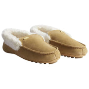 Hunter Moccasin Sherpa Collar Tofflor - Natural Cream
