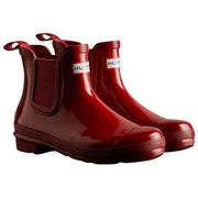 Hunter Original Gloss Chelsea Boots - Militärröd