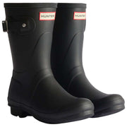 Hunter Original Short Tartan Fodrade Wellington Boots - Svart
