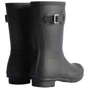 Hunter Original Short Tartan Fodrade Wellington Boots - Svart