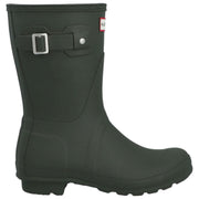 Hunter Original Short Tartan Fodrade Wellington Boots - Mörk Olivgrön