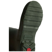 Hunter Original Short Tartan Fodrade Wellington Boots - Mörk Olivgrön