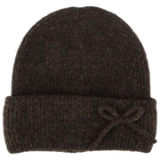 Isotoner Wool Blend Stickad Beanie - Brun