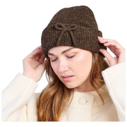 Isotoner Wool Blend Stickad Beanie - Brun