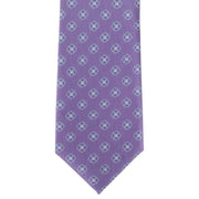 Michelsons of London Outline Neat Tie and Pocket Square Set - Lilac