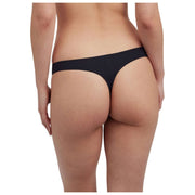 Skarlett Blue Entice Front Lace String - Svart/Midnight Navy