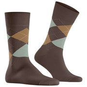 Burlington King Socks - Brun/Mintgrön