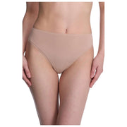 Natori Bliss Bare Cotton High Cut Brief - Caf Tan