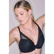 Natori Feathers Plunge T-Shirt BH - Svart