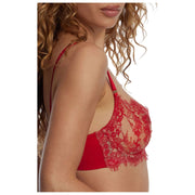 Skarlett Blue Entice Spets Balconette BH - Bright Cherry/Nylon Tan