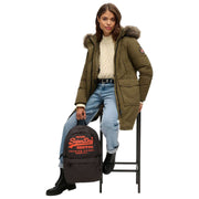 Superdry & Co Heritage Montana Backpack - Grey Marl/Orange