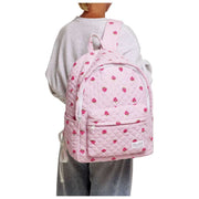 Moon Nude Strawberry Large Backpack - Rosa/Röd
