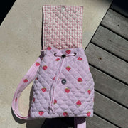 Moon Nude Strawberry Flap Ryggsäck - Rosa/Röd