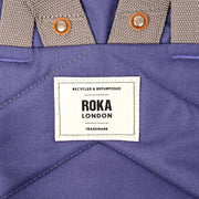 Roka Finchley Liten Återvunnen Canvas Ryggsäck - Oceana Lila