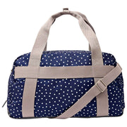 Roka Gatwick Medium Recycled Canvas Duffle Bag - Marinblå Polka Dot