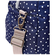 Roka Gatwick Medium Recycled Canvas Duffle Bag - Marinblå Polka Dot