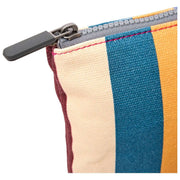Roka Maida Vale Medium Cotton Canvas Pouch - Bred Multi Stripe