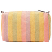 Roka Mayfair Liten Tvättväska i bomull Canvas - Faded Multi Stripe