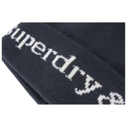 Superdry & Co Athletic Essentials Logo Stickad mössmössa - Eclipse Navy