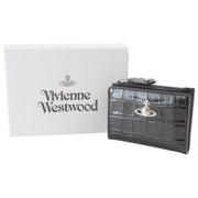 Vivienne Westwood präglad Croc Slim Flap korthållare - svart