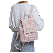 Moon Nude Peony Flap Ryggsäck - Rosa/Vit