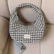 Moon Nude Classic Hoop Bag - Svart/Vit