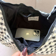 Moon Nude Classic Hoop Bag - Svart/Vit