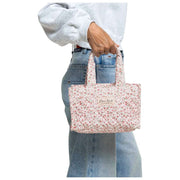 Moon Nude Peony Mini Shopper Bag - Rosa/Vit