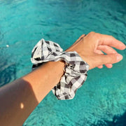Moon Nude Classic Scrunchie - Svart/Vit