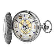 Woodford Masonic Albert Pocket Watch - Silver