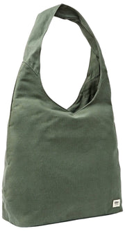 Roka Hoxton Large Cotton Canvas Axelväska - Willow Green