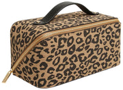 Alice Wheeler London Animal Print Train Case - Svart/Leopard