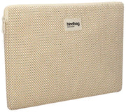 Hindbag Ava Medium Weave 15-tums laptopfodral - Nude Beige