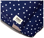 Roka Gatwick Small Recycled Canvas Duffle Bag - Navy Polka Dot