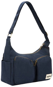 Hindbag Emile Multi Pocket Axelväska - Marinblå