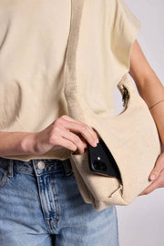 Hindbag Emile Multi Pocket Axelväska - Jute Beige