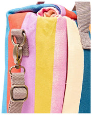 Roka Hampstead Cotton Canvas Lunchväska - Bred Multi Stripe
