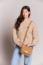 Hindbag Margault Quiltad axelväska - Cinnamon Brown