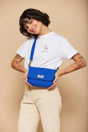 Hindbag Margault Quilted Axelväska - Electric Blue