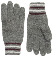 Dents Salcombe Rib Knit Gloves - Kolgrå