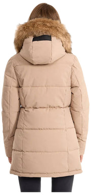 Helvetica Mountain Pioneers Sarah Hooded Parka Jacka - Taupe Beige