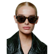 A.Kjaerbede Halo Sunglasses - Black/Yellow Tortoise