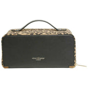 Alice Wheeler London Animal Print Train Case - Svart/Leopard