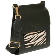 Alice Wheeler London Bloomsbury Crossbody-väska - Svart/Zebra