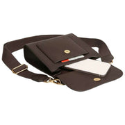 Alice Wheeler London Bloomsbury Crossbody-väska - Chokladbrun