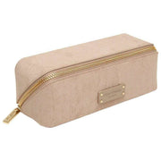 Alice Wheeler London Kensington Small Mocka Train Case - Mink Cream
