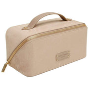 Alice Wheeler London Kensington Mocka Train Case - Mink Cream